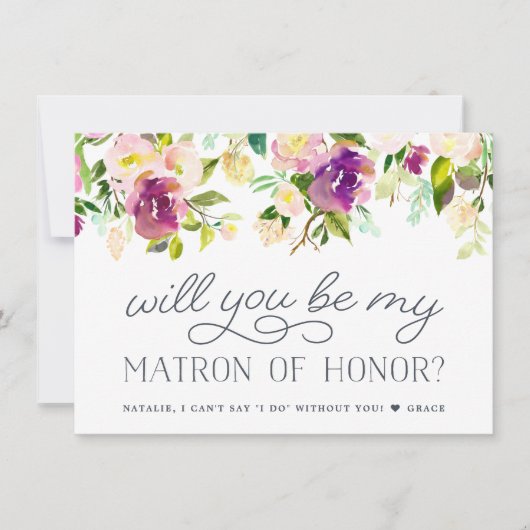 Levendige bloei | Wees mijn Kaart van Eer (Voorkant)