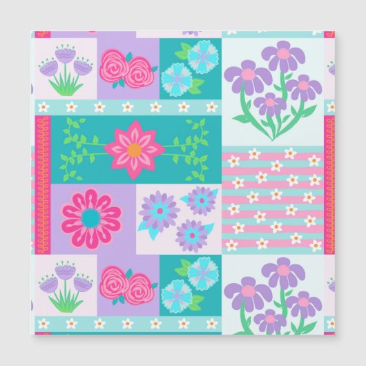 Levendige Bloeiende Bloemen Ontwerp (Voorkant)