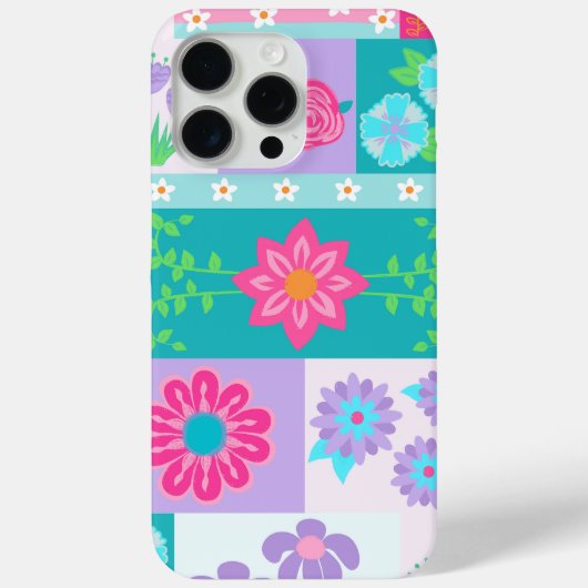 Levendige Bloeiende Bloemen Ontwerp Case-Mate iPhone Case (Achterkant)