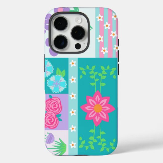 Levendige Bloeiende Bloemen Ontwerp Case-Mate iPhone Case (Achterkant)