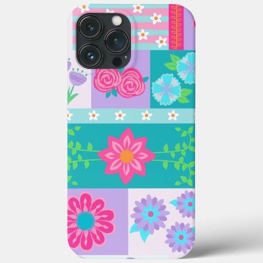 Levendige Bloeiende Bloemen Ontwerp Case-Mate iPhone Case (Achterkant)
