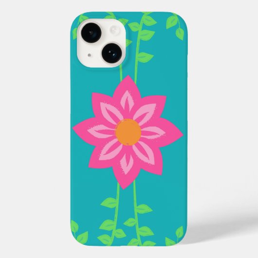 Levendige Bloeiende Bloemen Ontwerp Case-Mate iPhone Case (Achterkant)