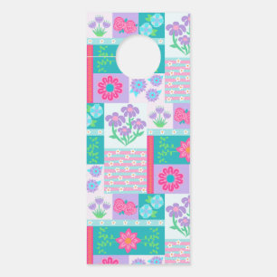 Levendige Bloeiende Bloemen Ontwerp Deurhanger