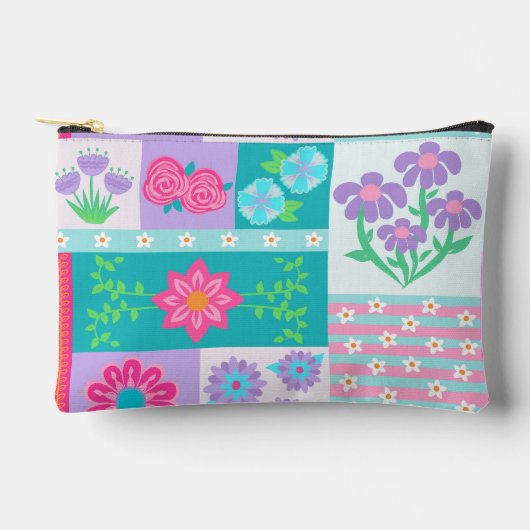 Levendige Bloeiende Bloemen Ontwerp Etui (Voorkant)