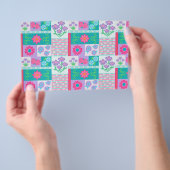 Levendige Bloeiende Bloemen Ontwerp Flyer (Hand)