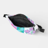 Levendige Bloeiende Bloemen Ontwerp Heuptasje (Open)
