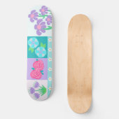 Levendige Bloeiende Bloemen Ontwerp Persoonlijk Skateboard (Voorkant)