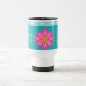 Levendige Bloeiende Bloemen Ontwerp Reisbeker (Center)