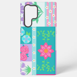 Levendige Bloeiende Bloemen Ontwerp Samsung Galaxy Hoesje