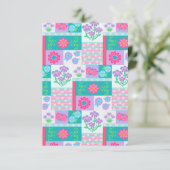 Levendige Bloeiende Bloemen Ontwerp Save The Date (Staand voorkant)