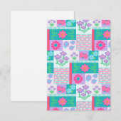 Levendige Bloeiende Bloemen Ontwerp Save The Date (Voorkant / Achterkant)
