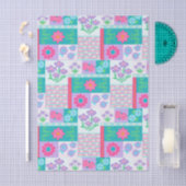 Levendige Bloeiende Bloemen Ontwerp Tissuepapier (Craft)