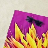 Levendige bloeiende cactus strandlaken (In situ)