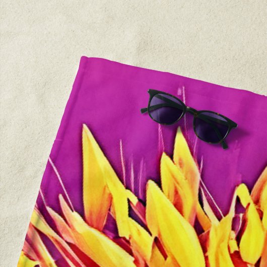 Levendige bloeiende cactus strandlaken (In situ)