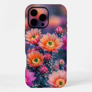 Levendige Bloeiende Cactusbloemen in een Woestijn iPhone 16 Pro Max Hoesje