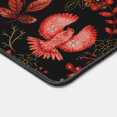 Levendige bloem- en bladpatroonontwerpen bureaumat (Hoek)