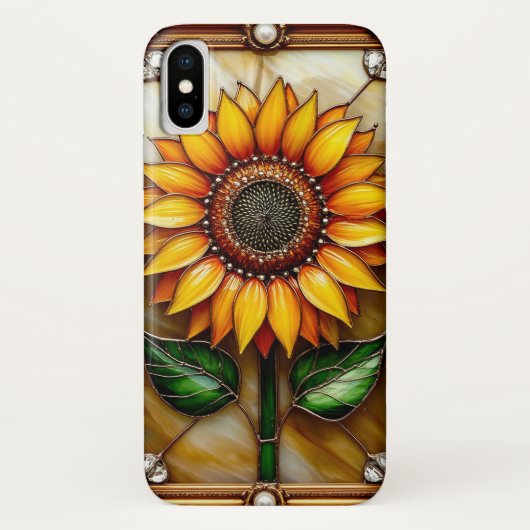 Levendige Bloem Sierlijk Omlijst Case-Mate iPhone Case (Achterkant)
