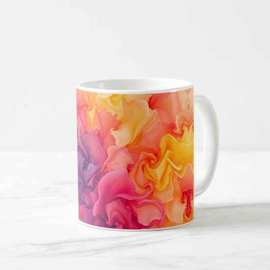 Levendige bloemblaadjes Mok (Voorkant rechts)