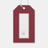 Levendige bloemboeket cadeautags cadeaulabel (Achterkant)