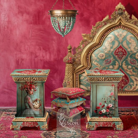 Levendige Bloemen Anjers en Vlinders Veld Tissuepapier