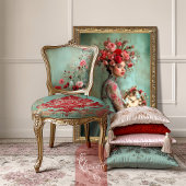 Levendige Bloemen Anjers en Vlinders Veld Tissuepapier