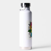 Levendige Bloemen Bloei Water Fles (Rechts)