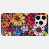 Levendige Bloemen Boeket iPhone Case (Achterkant (horizontaal))