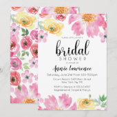 Levendige Bloemen Bruids Douche Uitnodigingen (Voorkant / Achterkant)