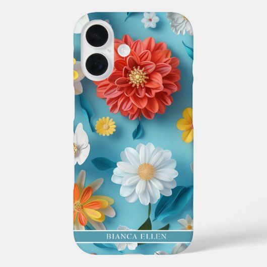 Levendige bloemen Case-Mate iPhone case (Achterkant)