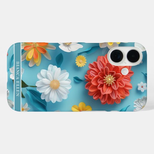 Levendige bloemen Case-Mate iPhone case (Achterkant (horizontaal))