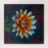 Levendige bloemen: een bloemenpuzzel legpuzzel (Horizontaal)