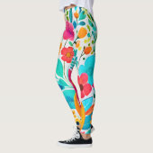 Levendige bloemen Fiesta Leggings (Links)
