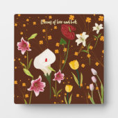 Levendige bloemen fotoplaat (Voorkant)