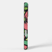 Levendige bloemen: groen, geel en rood bloempatroo Case-Mate iPhone case (Achterkant / Rechts)