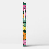 Levendige bloemen: groene achtergrond . Case-Mate iPhone case (Achterkant / Links)