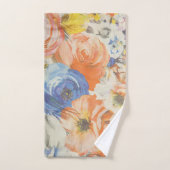 Levendige Bloemen Handdoek Set - 3 Kleuren Elegant (Handdoek)