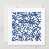 Levendige bloemen in blauw en wit Mini Art (Voorkant)