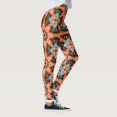 Levendige Bloemen Kaleidoscoop Leggings (Rechts)