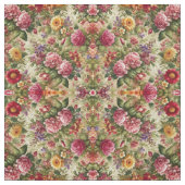 Levendige Bloemen Katoen Stof – Een Yard van Elega (Swatch)