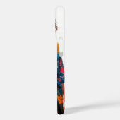 Levendige Bloemen Kimono iPhone 16 Hoesje (Achterkant / Links)