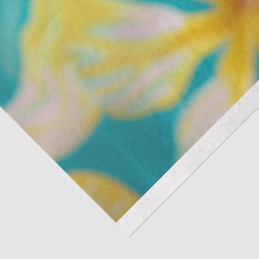 Levendige  Bloemen Koning Krab Decoupage Tissuepapier (Detail)