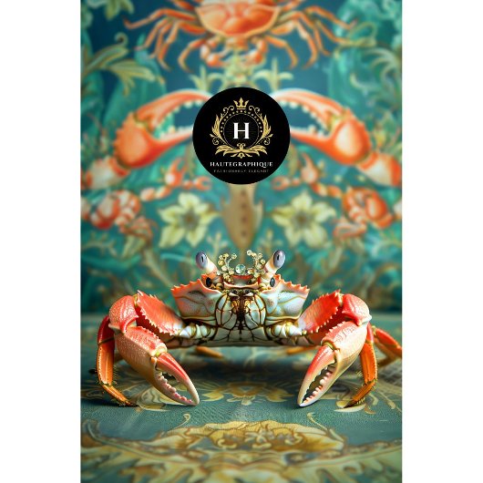 Levendige  Bloemen Koning Krab Decoupage Tissuepapier