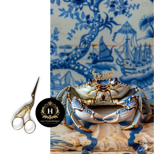 Levendige  Bloemen Koning Krab Decoupage Tissuepapier