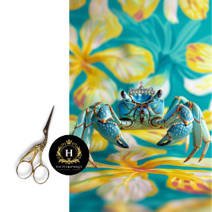 Levendige  Bloemen Koning Krab Decoupage Tissuepapier