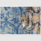 Levendige  Bloemen Koning Krab Decoupage Tissuepapier (Voorkant)