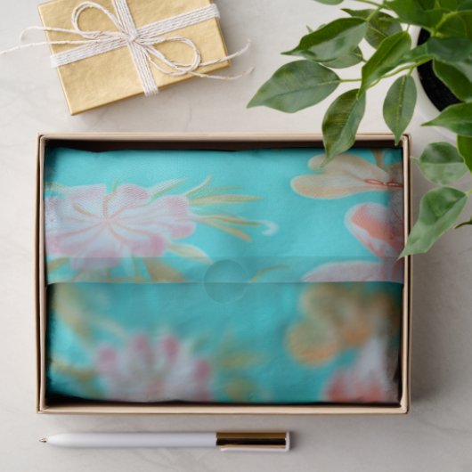 Levendige Bloemen Koning Krab Decoupage Tissuepapier (Geschenk)