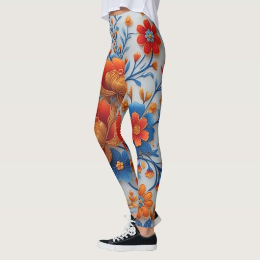 🌸 Levendige Bloemen Leggings – Vet & Stijlvol 🌿 (Links)