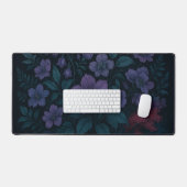 Levendige bloemen met rood accent bureaumat (Keyboard & Muis)