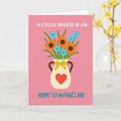 Levendige bloemen schaal kaart (Gele Bloem)