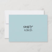 Levendige Bloemen Strand QR Code RSVP Kaart (Achterkant)
